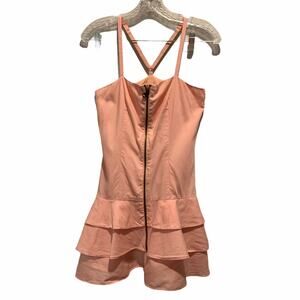 A/X Armani Exchange Front Zip Pleat‎ Tiered Ruffle